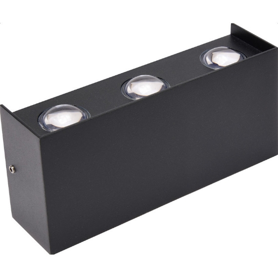 Imagine Aplica LED exterior Vector 6W 4200K 350lm IP65 negru