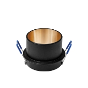 Imagine Carcacasa neagra, interior auriu, rotund, PT GU10 ALFA-C BR-BH03-06021