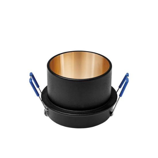 Imagine Carcacasa neagra, interior auriu, rotund, PT GU10 ALFA-C BR-BH03-06021