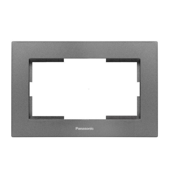 Imagine Rama pentru priza SCHUKO D.KARRE PLUS PANASONIC FUMURIU P-KPS2.R.DG