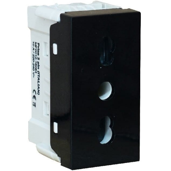 Imagine Priza stil 2 PIN PREMIUM NEGRU 2102B MF0012-16084