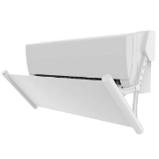 Imagine Deflector pentru protectie curent aer conditionat, Empria, ajustabil pe 4 niveluri, retractabil, Alb 