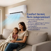 Imagine Deflector pentru protectie curent aer conditionat, Empria, ajustabil pe 4 niveluri, retractabil, Alb 