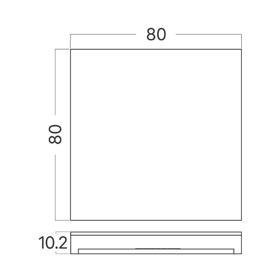 Imagine CAPAC PATRAT NEGRU PENTRU SPOT TREPTE STEPLIGHT BH07-00018 STEP-A-CS1 BR-BH07-00151