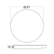 Imagine CAPAC ROTUND ALB PENTRU SPOT TREPTE STEPLIGHT BH07-00018 STEP-A-CR1 BR-BH07-00100