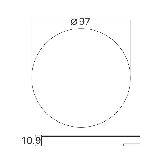 Imagine CAPAC ROTUND ALB PENTRU SPOT TREPTE STEPLIGHT BH07-00018 STEP-A-CR1 BR-BH07-00100