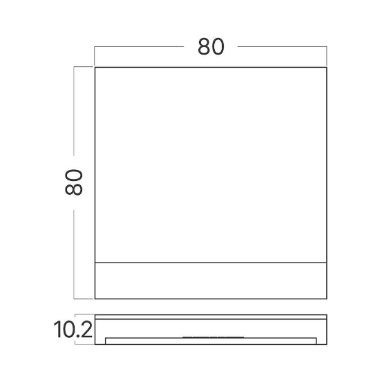 Imagine CAPAC PATRAT SILVER PENTRU SPOT TREPTE STEPLIGHT BH07-00018 STEP-A-CS2 BR-BH07-00163