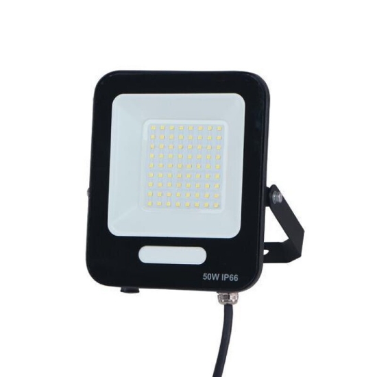 Imagine PROIECTOR CU LED-URI SMD 50W NEGRU IP66 6500K PLUS (147-69009) EUROLAMP