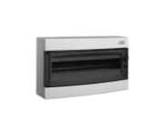 Imagine Cofret de distributie din plastic, montare aparenta , usa transparenta, IP40, 1 rând, 18 module