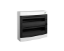 Imagine Cofret de distributie din plastic, montare aparenta, usa transparenta, IP40, 2 rânduri, 2x18 module