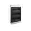 Imagine Cofret de distributie din plastic, montare aparenta, usa transparenta, IP40, 3 rânduri, 3x12 module