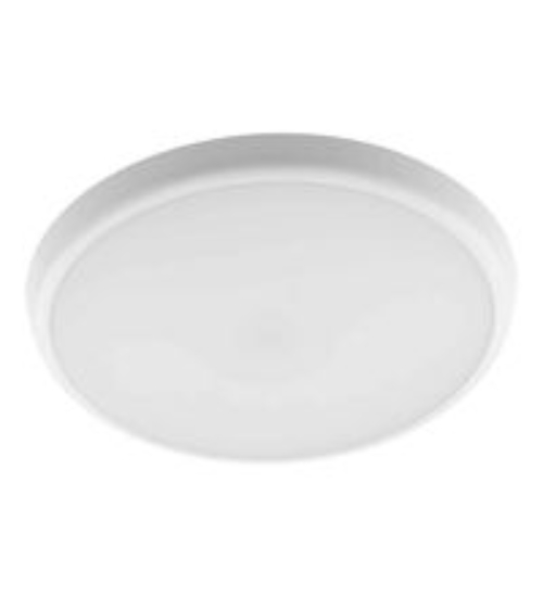Imagine plafoniera rotunda alba cu led 18W & senzor de miscare - lumina alba - IP54