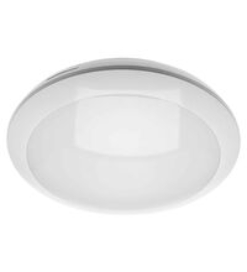 Imagine plafoniera rotunda alba cu led 18W & senzor de miscare - lumina alba - IP54