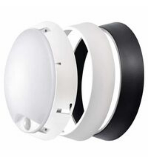 Imagine plafoniera rotunda alba cu led 18W & senzor de miscare - lumina alba - IP54