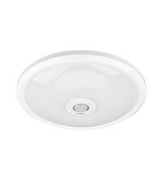 Imagine plafoniera rotunda alba cu led 18W & senzor de miscare - lumina alba - IP54