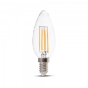 Imagine BEC LED 240V LUMANARE E14 10W LUMINA calda - MAT