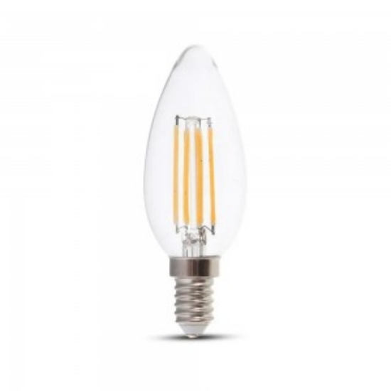Imagine BEC LED 240V LUMANARE E14 10W LUMINA calda - MAT