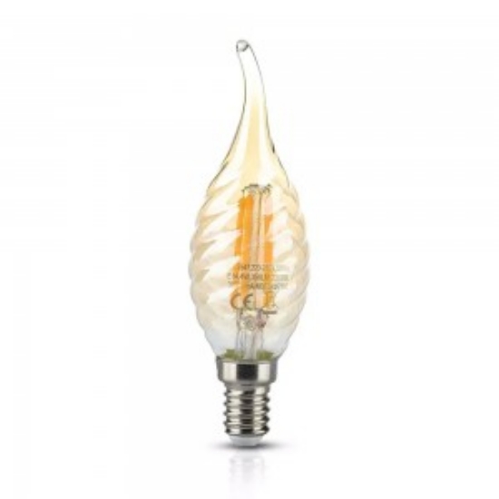 Imagine BEC LED 240V LUMANARE E14 10W LUMINA calda - MAT