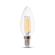 Imagine BEC LED 240V LUMANARE E14 10W LUMINA calda - MAT