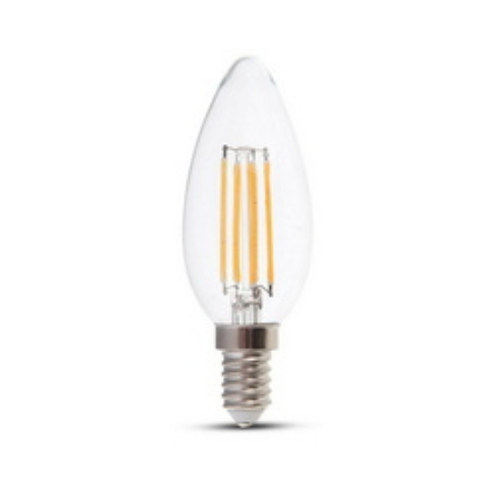 Imagine BEC LED 240V LUMANARE E14 10W LUMINA calda - MAT