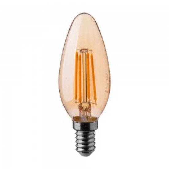 Imagine BEC LED 240V LUMANARE E14 10W LUMINA calda - MAT
