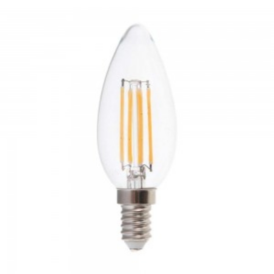Imagine BEC LED 240V LUMANARE E14 10W LUMINA calda - MAT