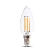 Imagine BEC LED 240V LUMANARE E14 10W LUMINA calda - MAT