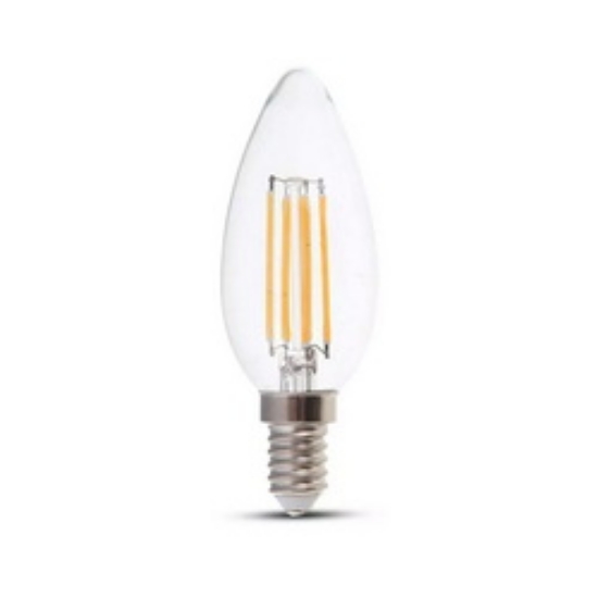 Imagine BEC LED 240V LUMANARE E14 10W LUMINA calda - MAT