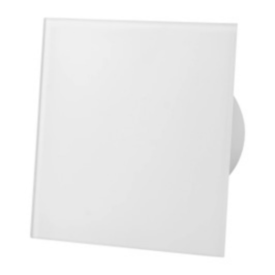 Imagine panel STICLA pentru ventilator "DRIM" - ALB MAT