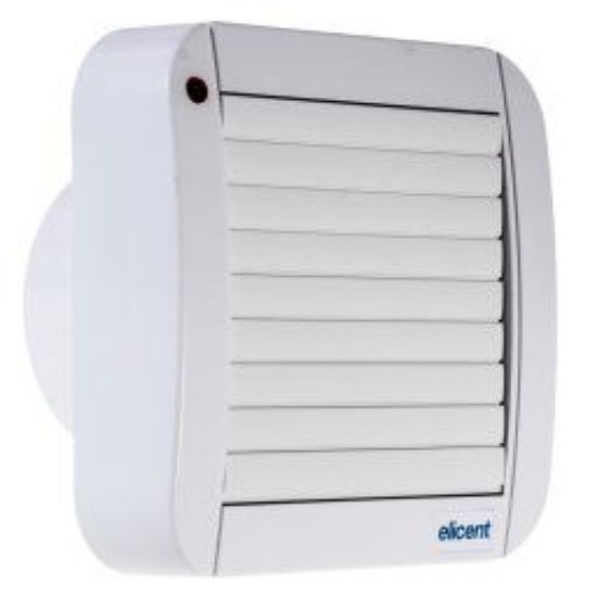 Imagine VENTILATOR 150 "POLO 6"  CU GRILA AUTOMATA & TIMER
