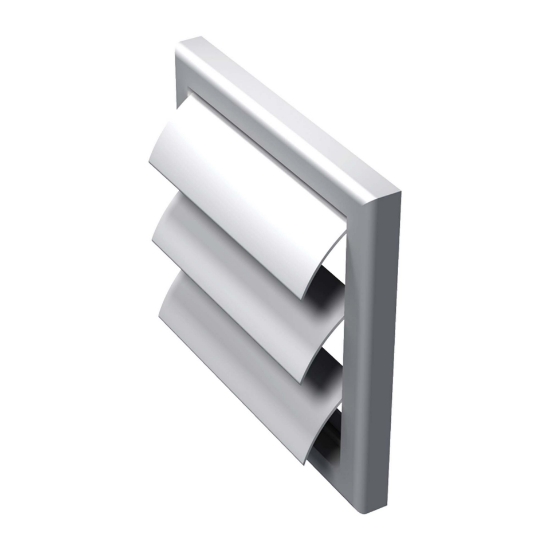 Imagine grila de ventilare PATRATA 100x100 ALBA