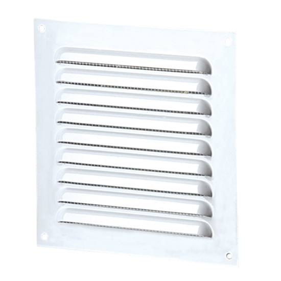 Imagine grila de ventilare PATRATA 100x100 ALBA