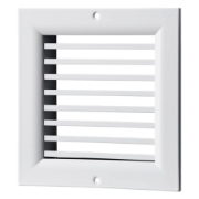 Imagine grila de ventilare PATRATA 100x100 ALBA