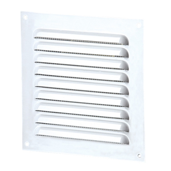 Imagine grila de ventilare PATRATA 100x100 ALBA