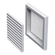 Imagine grila de ventilare PATRATA 100x100 ALBA