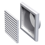 Imagine grila de ventilare PATRATA 100x100 ALBA
