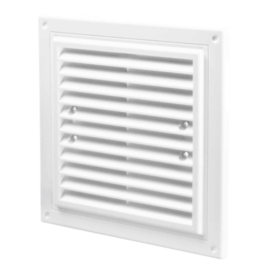 Imagine grila de ventilare PATRATA 100x100 ALBA