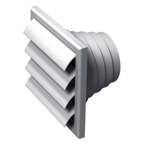 Imagine grila de ventilare PATRATA 100x100 ALBA