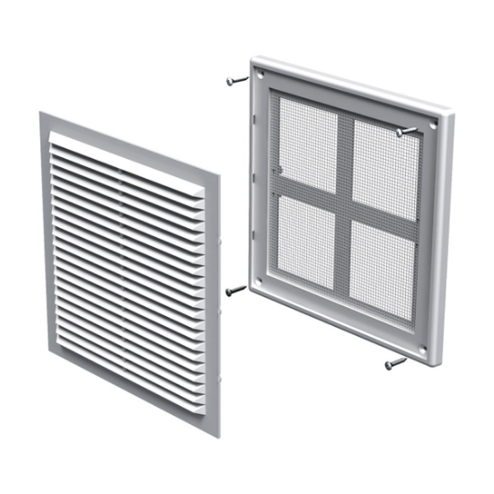 Imagine grila de ventilare PATRATA 250x250 ALBA