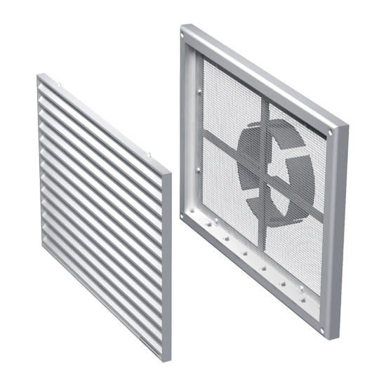Imagine grila de ventilare PATRATA 250x250 ALBA