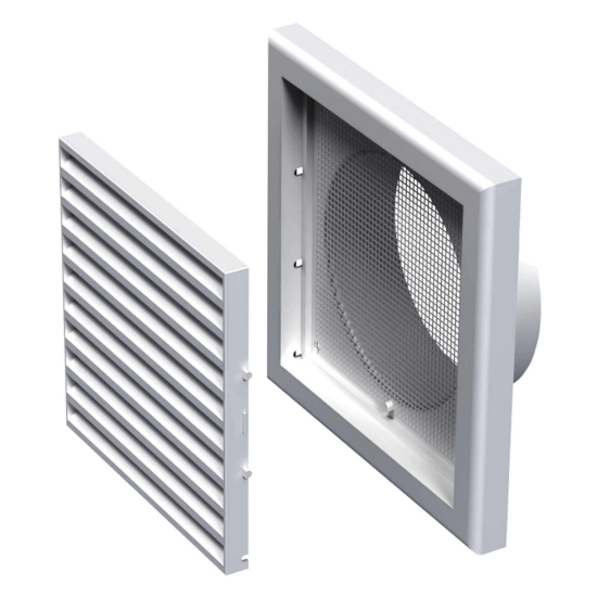 Imagine grila de ventilare PATRATA 250x250 ALBA