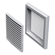 Imagine grila de ventilare PATRATA gravitationala 100