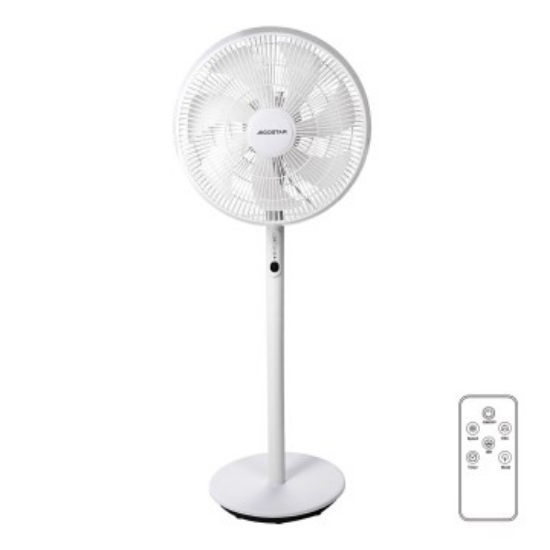 Imagine Ventilator cu picior & telecomanda 45W alb