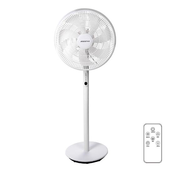 Imagine Ventilator cu picior & telecomanda 45W alb