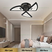 Imagine Ventilator de tavan 35W & plafoniera 22W - satinat & stejar