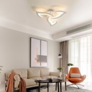 Imagine Ventilator de tavan 35W & plafoniera 22W - satinat & stejar