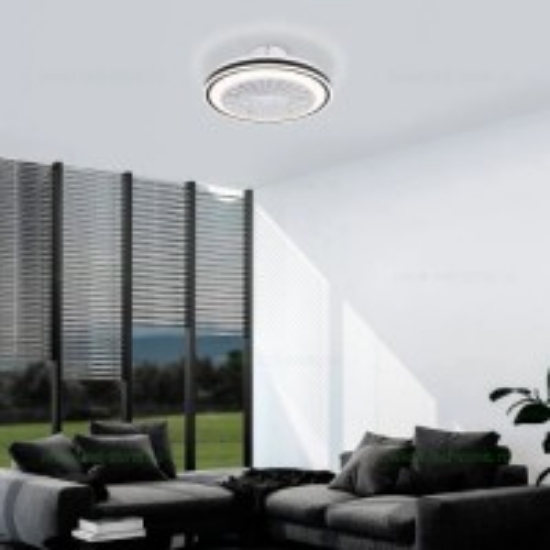 Imagine Ventilator de tavan 35W & plafoniera 22W - satinat & stejar