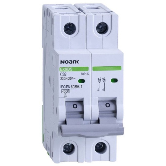 Imagine Mini-întrerupător 4,5 kA, caracteristica C, 63 A, 2-poli