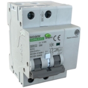 Imagine RCBO cu detecție a arcului electric (AFDD), electronic, 3 module, Icn=6kA, 2poli, car. B, In=16A, IΔn=30mA, tip A