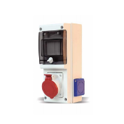 Imagine ORGANIZARE SANTIER CABLAT IND 5P 1X16A 2XSCHUKO